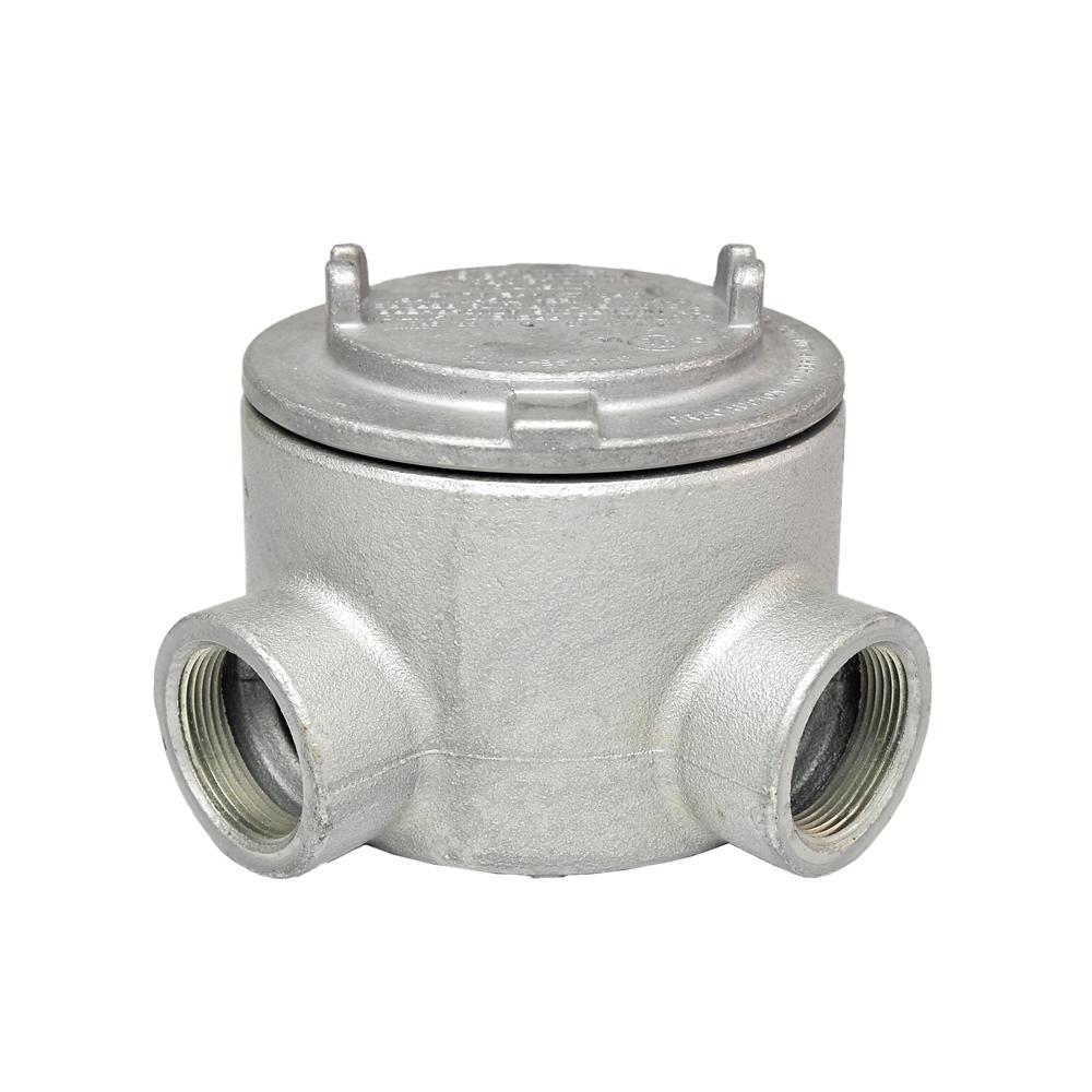 Caja de derivación redonda c/tapa rosca L 1 1/2", CL1.DIV1 UL