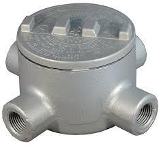 CAJA DE PASO CIRCULAR TIPO X (CRUZ 4 VÍAS) A PRUEBA DE EXPLOSIÓN SERIE GR 3/4" NPT GRX75 APPLETON