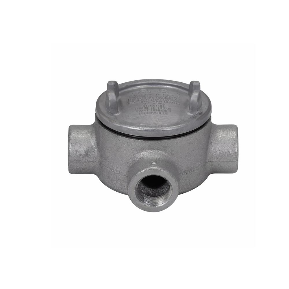 Caja de derivación redonda c/tapa rosca T 1/2", CL1.DIV1 UL