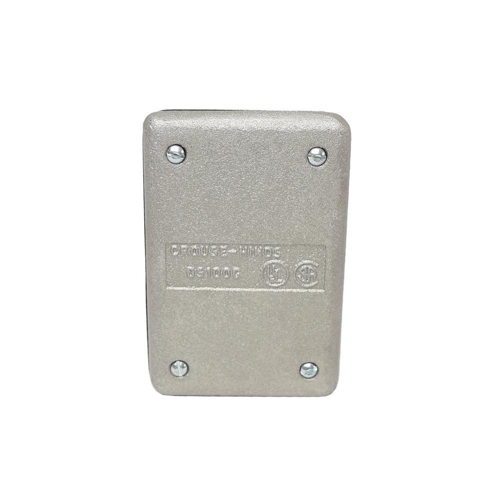 Tapa de aluminio con empaque para caja rectangular FS Y FD, UL