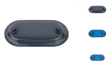 TAPA PARA CAJA CONDULET FORM 7 DE 1-1/4" REVESTIDA EN PVC OCAL-BLUE