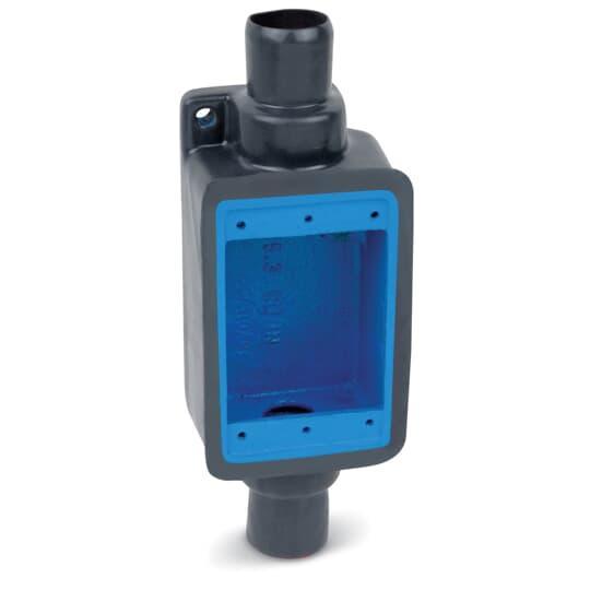 CAJA CONDULET RECTANGULAR SERIE FSC 2 SALIDAS 3/4" NPT REVESTIDA EN PVC OCAL-BLUE