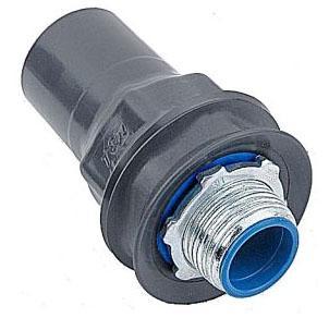 CONECTOR RECTO LIQUIDTIGHT DE HIERRO 1-1/2" NPT REVESTIDO EN PVC OCAL-BLUE