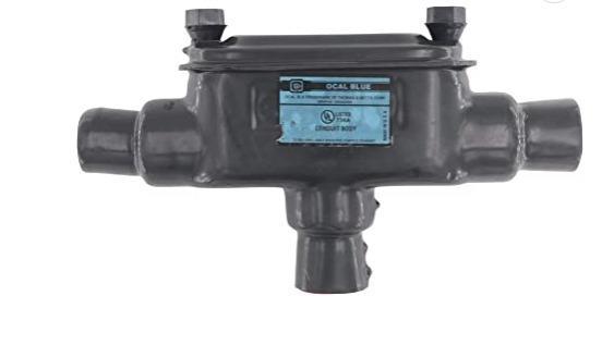 CAJA CONDULET FORM 7 TIPO TB 1" NPT REVESTIDA EN PVC OCAL-BLUE