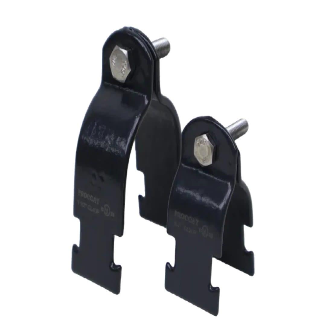 ABRAZADERA TIPO STRUT DE ACERO 4" REVESTIDA EN PVC, CERTIFICACIÓN UL PROCOAT