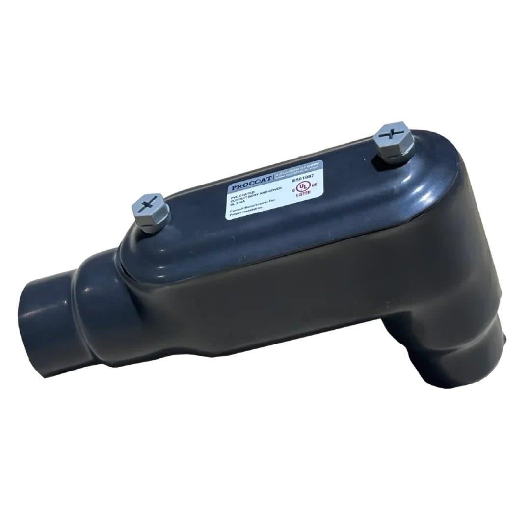 CAJA CONDULET FORM 7 TIPO LB 3/4" NPT REVESTIDA EN PVC, CERTIFICACIÓN ETL/UL PROCOAT