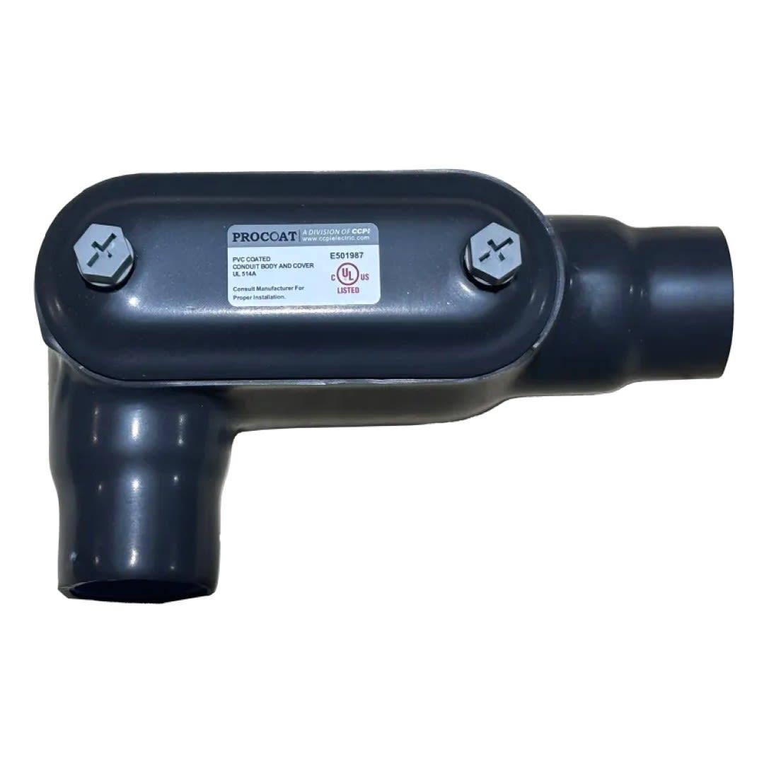 CAJA CONDULET FORM 7 TIPO LR 3/4" NPT REVESTIDA EN PVC, CERTIFICACIÓN ETL/UL PROCOAT