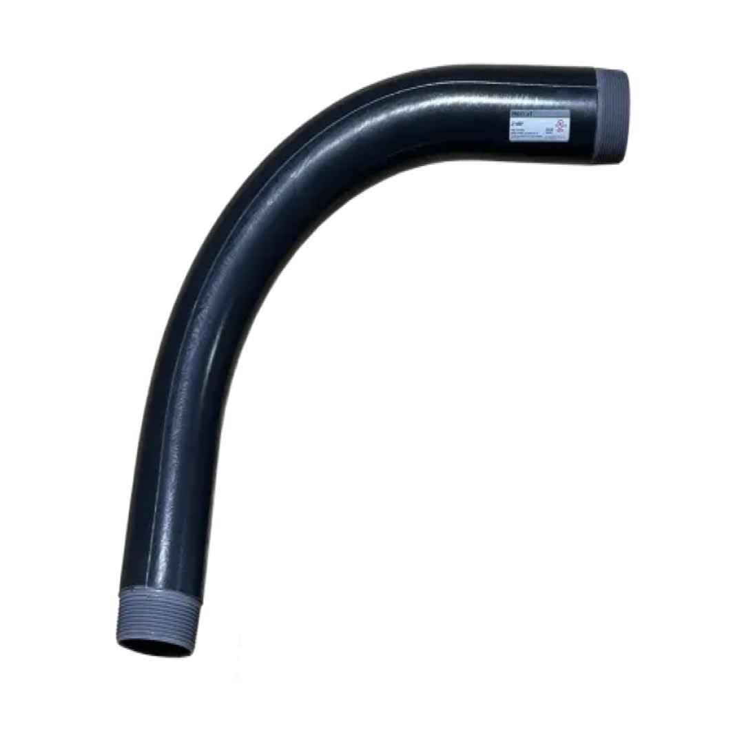 CURVA CONDUIT RGS A 90° DE ACERO 2" NPT REVESTIDA EN PVC 40 MIL, CERTIFICACIÓN UL PROCOAT